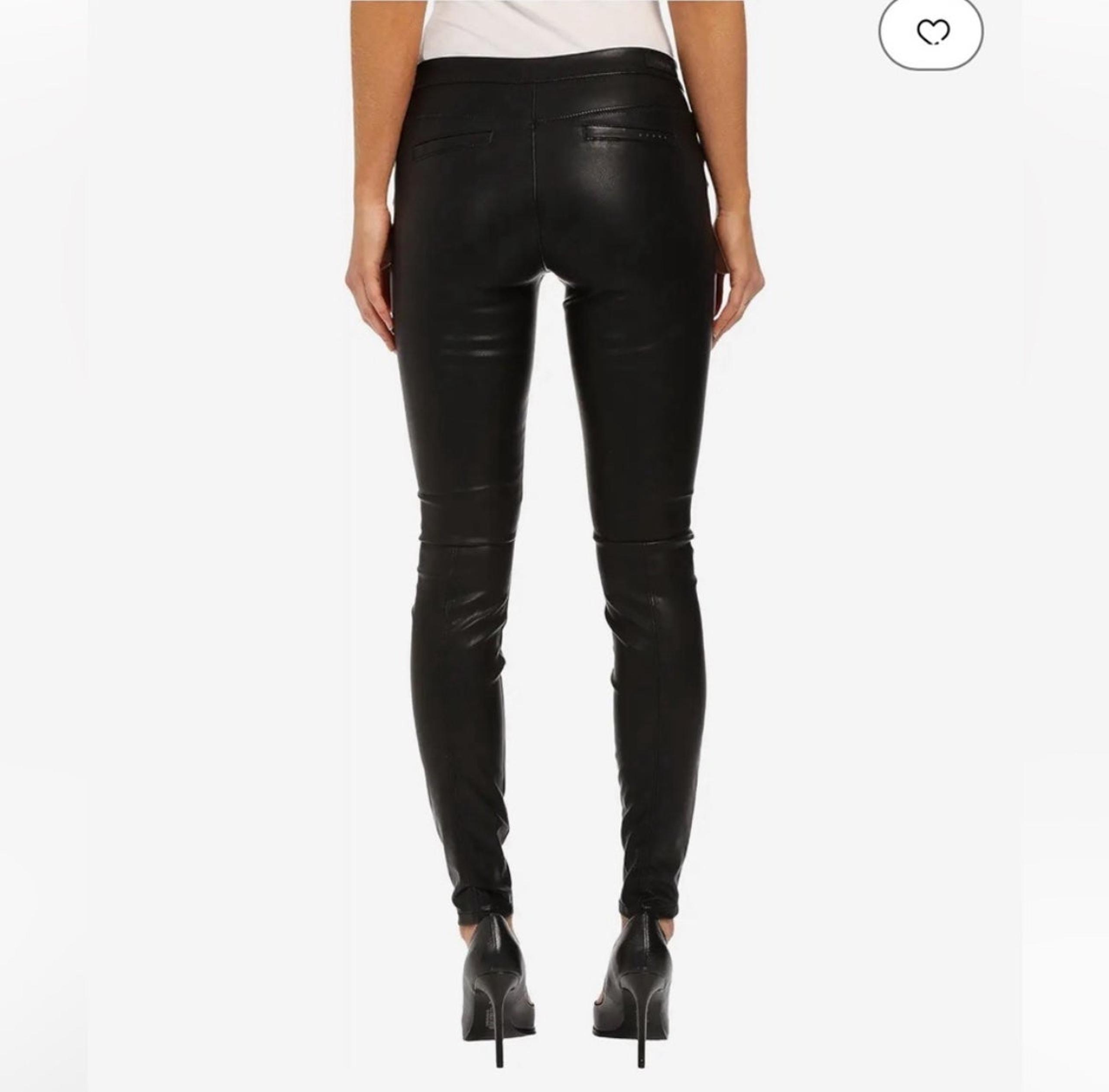 Blank NYC Faux Leather Black Skinny Pull On Stretch Pants - 26