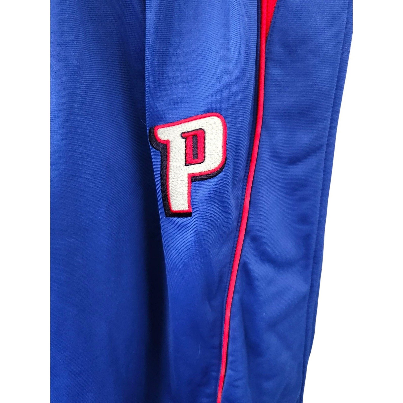 Vintage Reebok Detroit Pistons Men's L Tear Away Basketball Warm Up Pants NBA