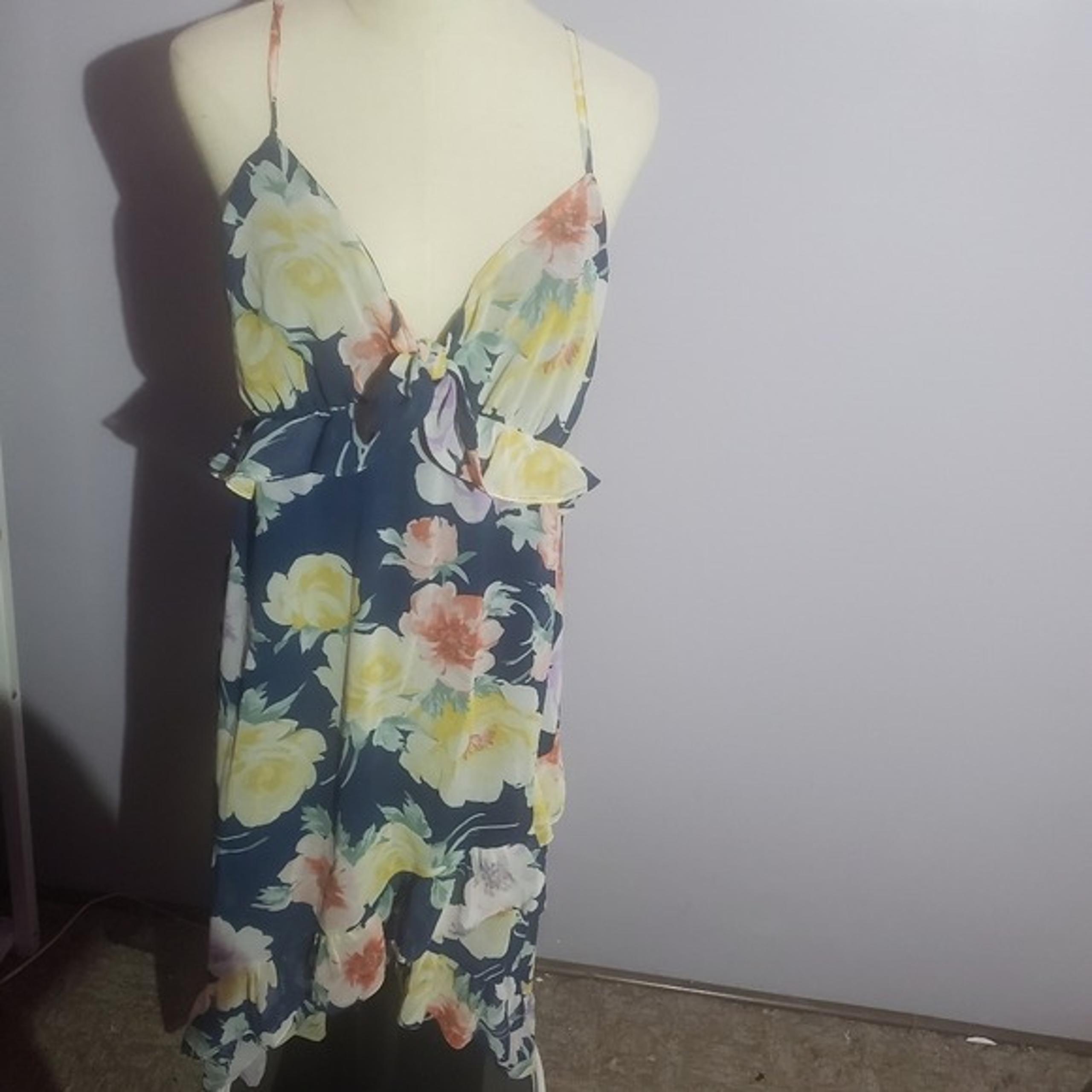 As u wish floral high low dress