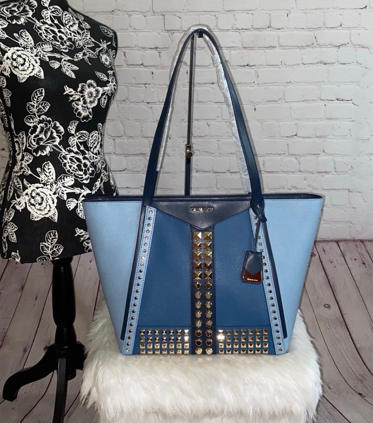 michael kors whitney large leather tote