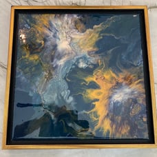 Framed painting 13 x13 Sunshine on my