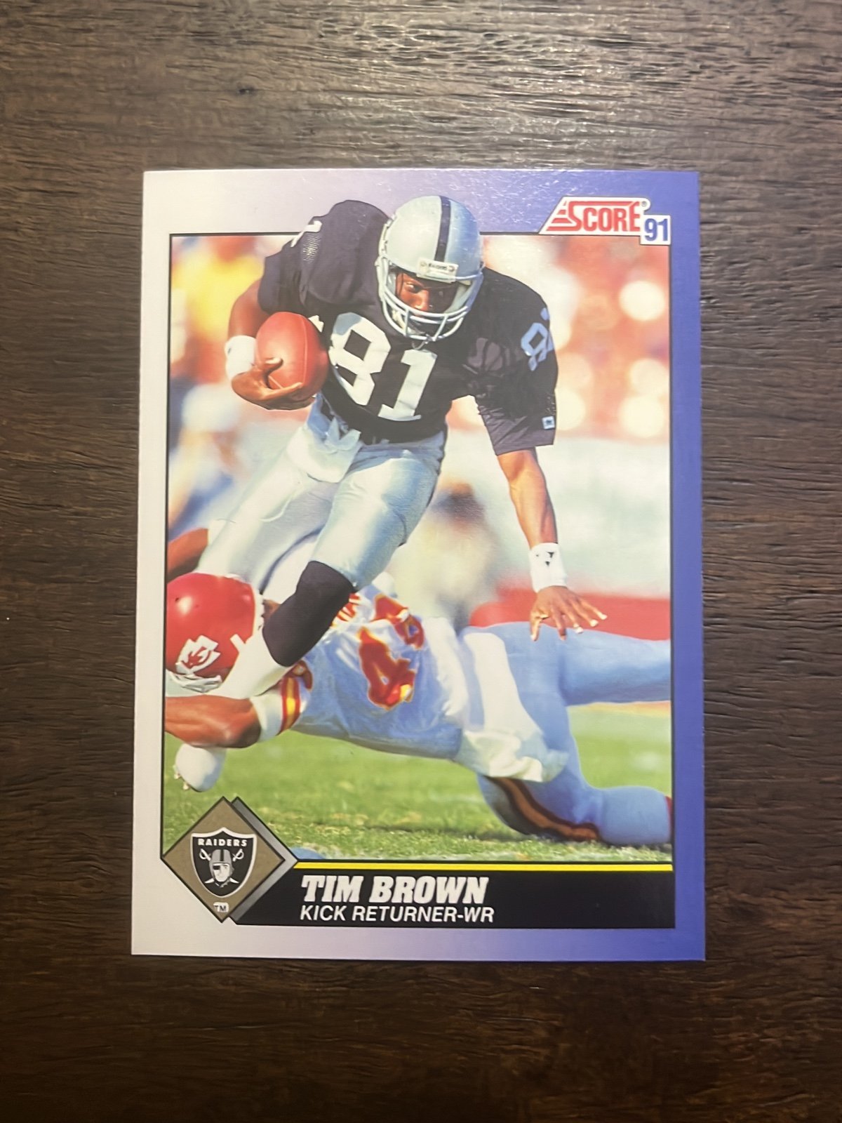 Score Football Tim Brown
