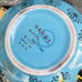 Vintage Hall MCM Cyan Blue Gold Accent Daisy Floral 6-Cup Teapot