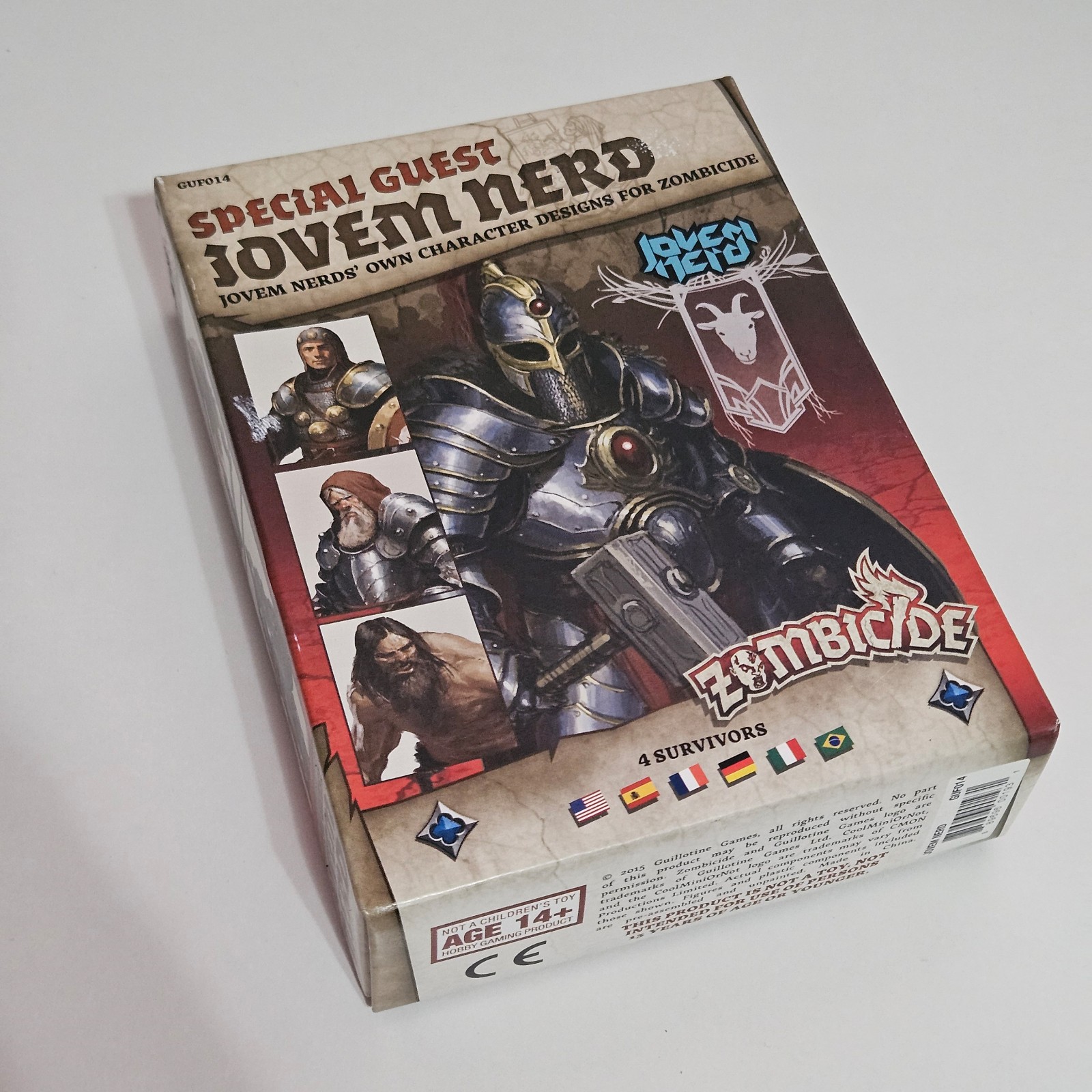 Zombicide Black Plague Special Guest Jovem Nerd Mini Figures Survivor Expansion
