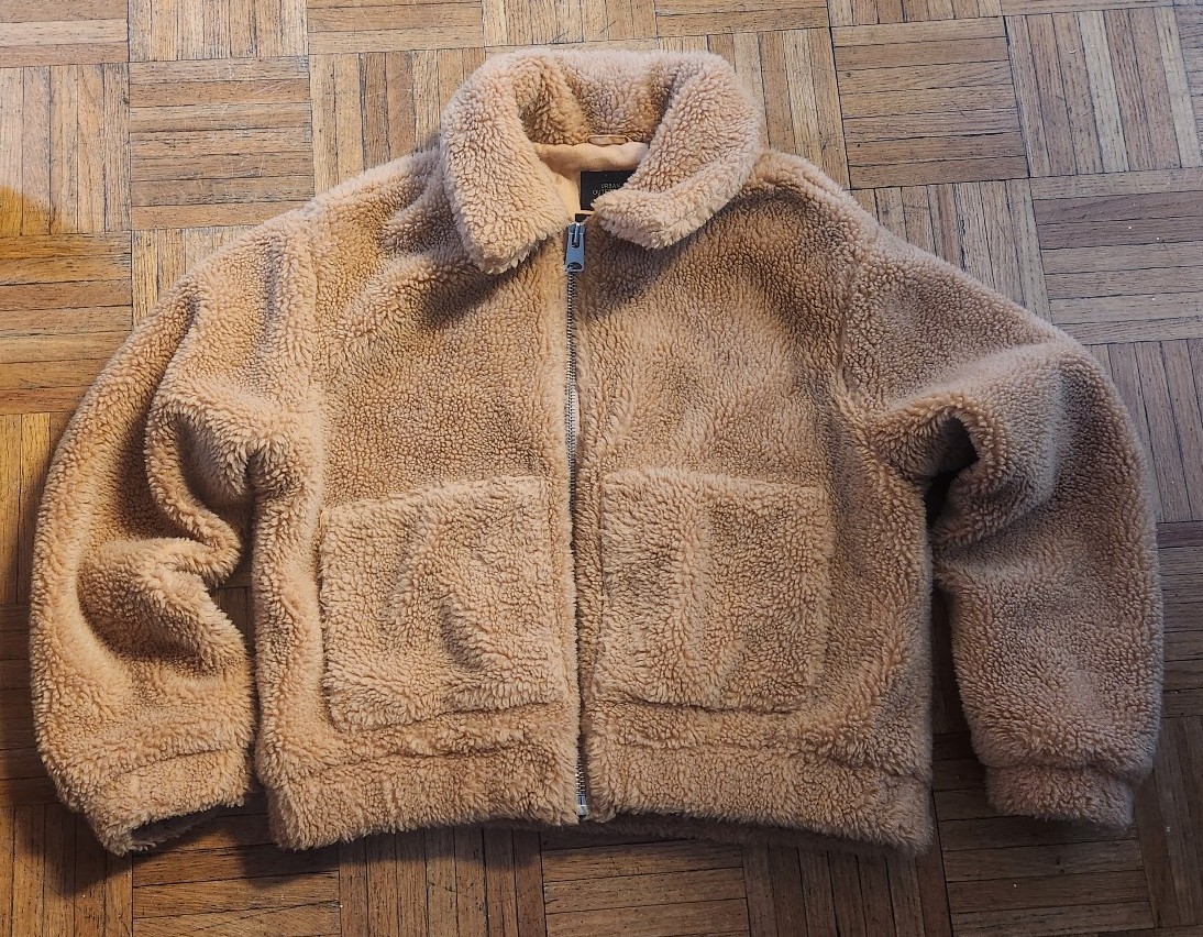 Black teddy bear jacket urban outfitters hot sale