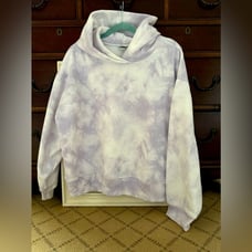 A new day light purple tie dye hooded oversized sweatshirt NWOT XL
