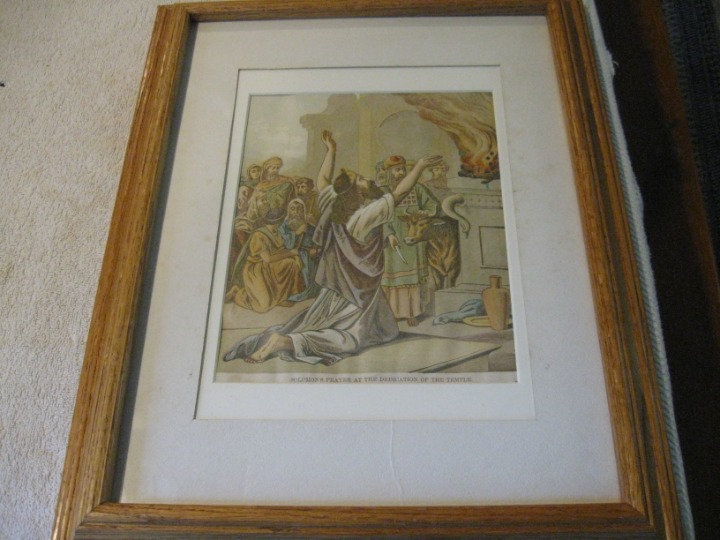 Color Print of Solomon's Prayer