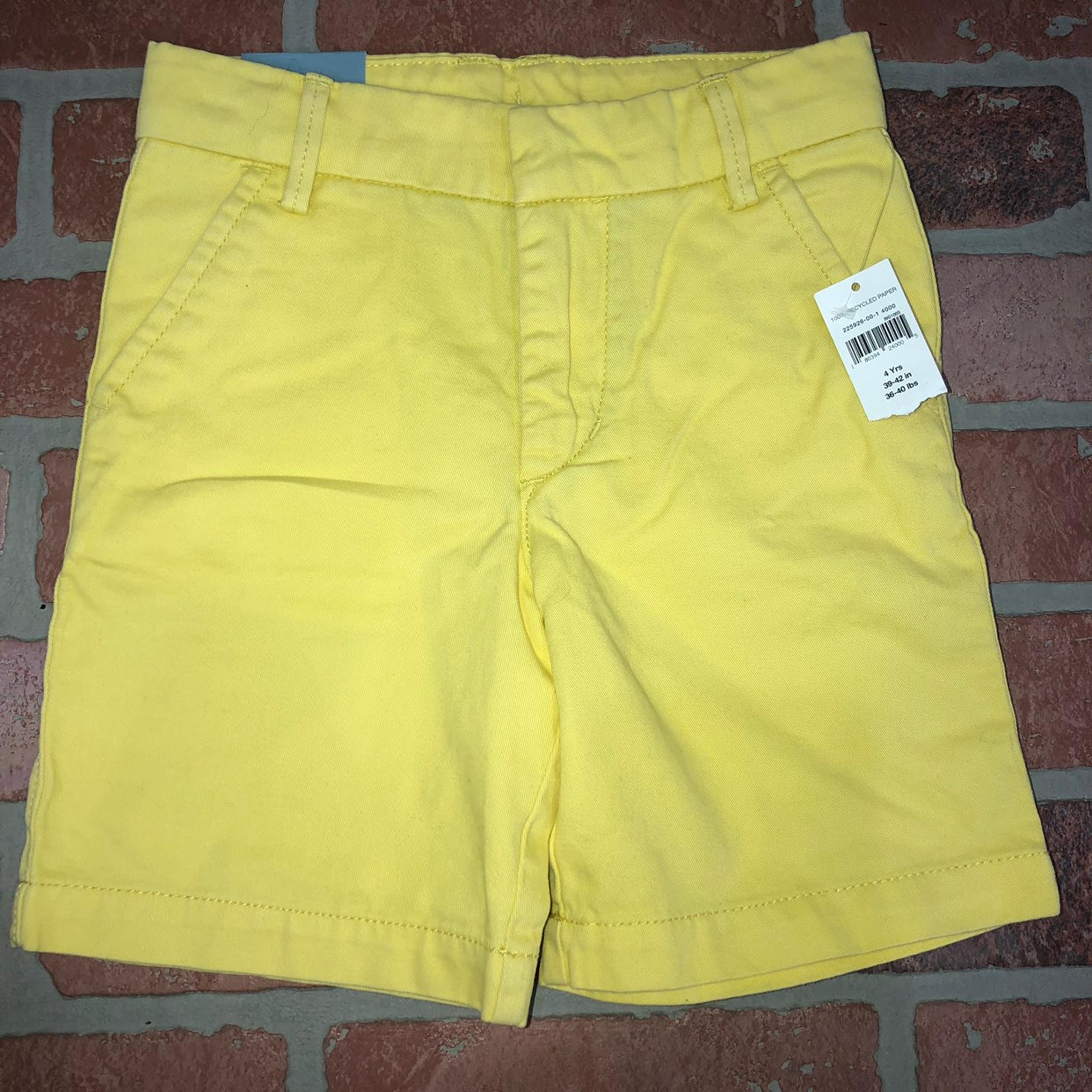 baby gap yellow boys shorts 4 years 4T