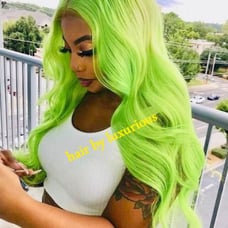 Human hair blended lace fronts wigs