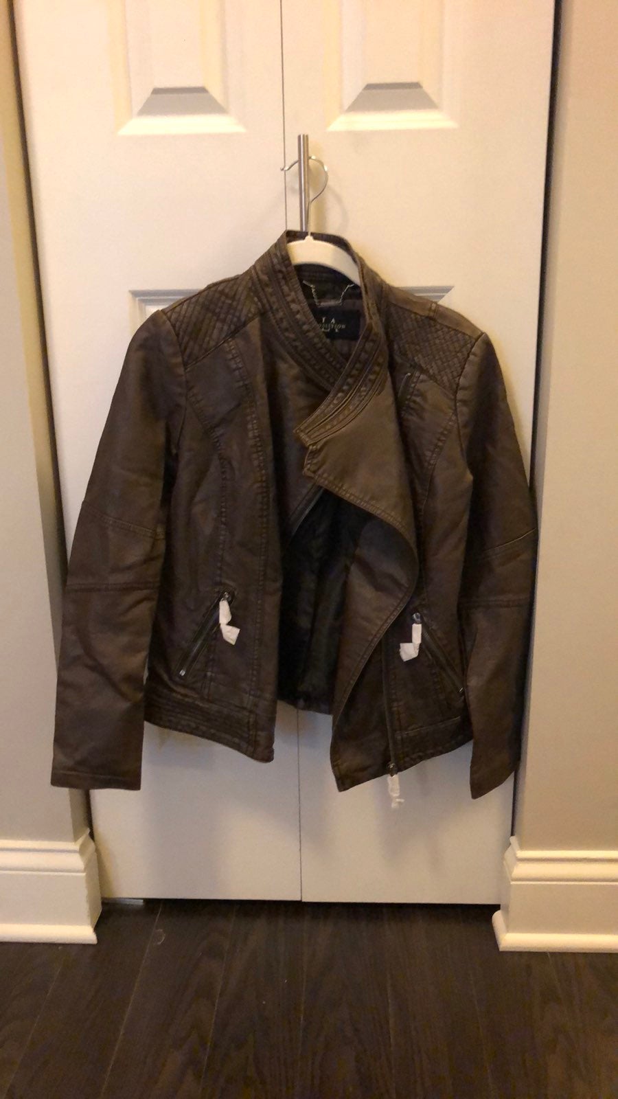 womens faux leather jacket