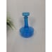 Vintage Blue Glass Decanter w/Stopper, Made In Belgium