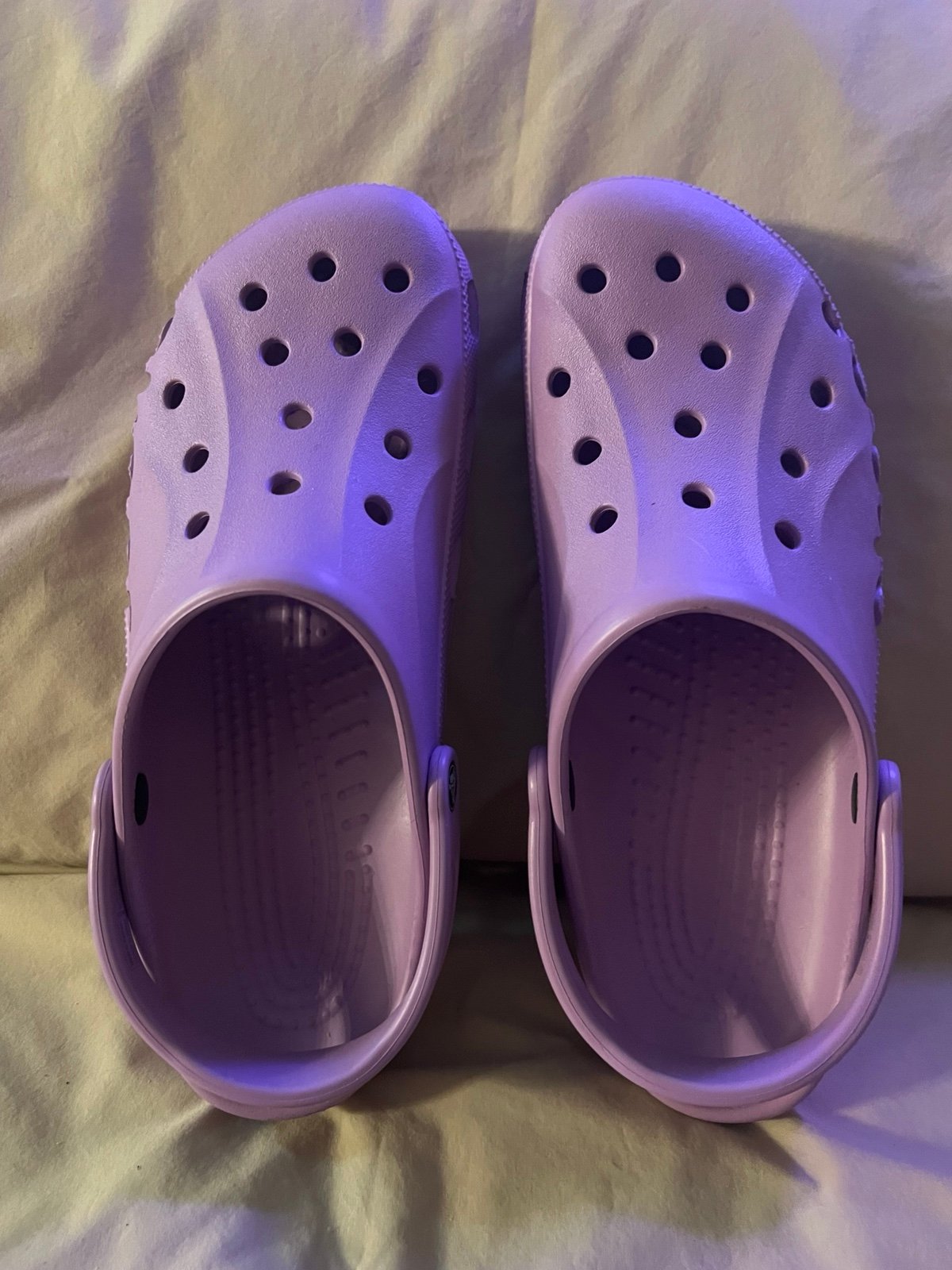 Crocs Unisex Baya Clog Mule Sandals Size 11 Purple Tone