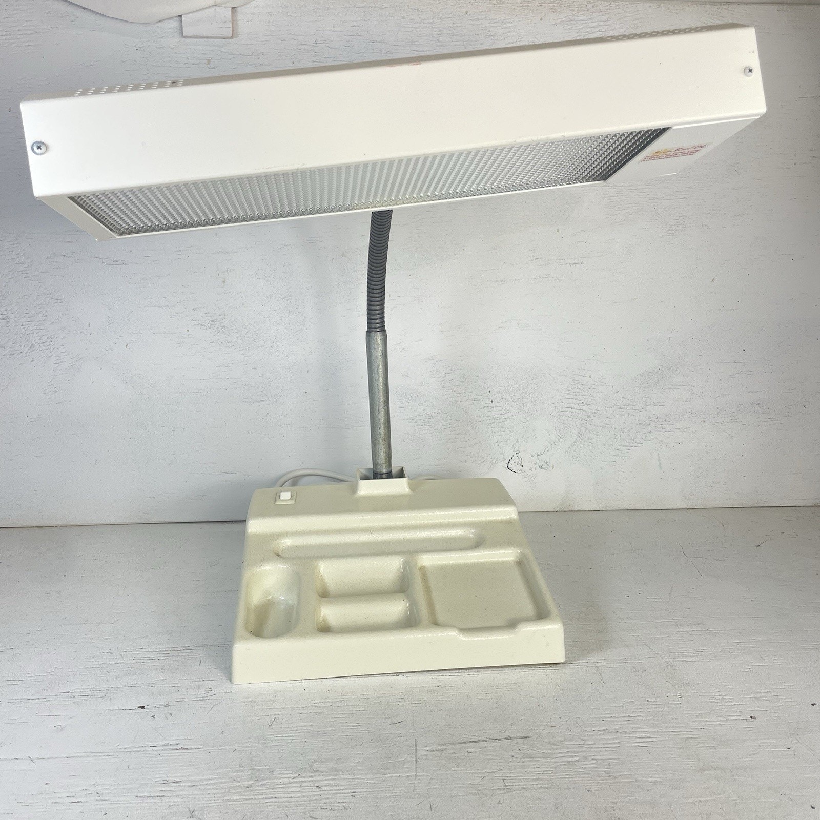 Vintage Sunbox DL Light Therapy Desk Lamp with Stationary Organizer Base 10k Lux