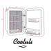 Cooluli - Classic 0.5 Cu. Ft. Mini Fridge - Teal