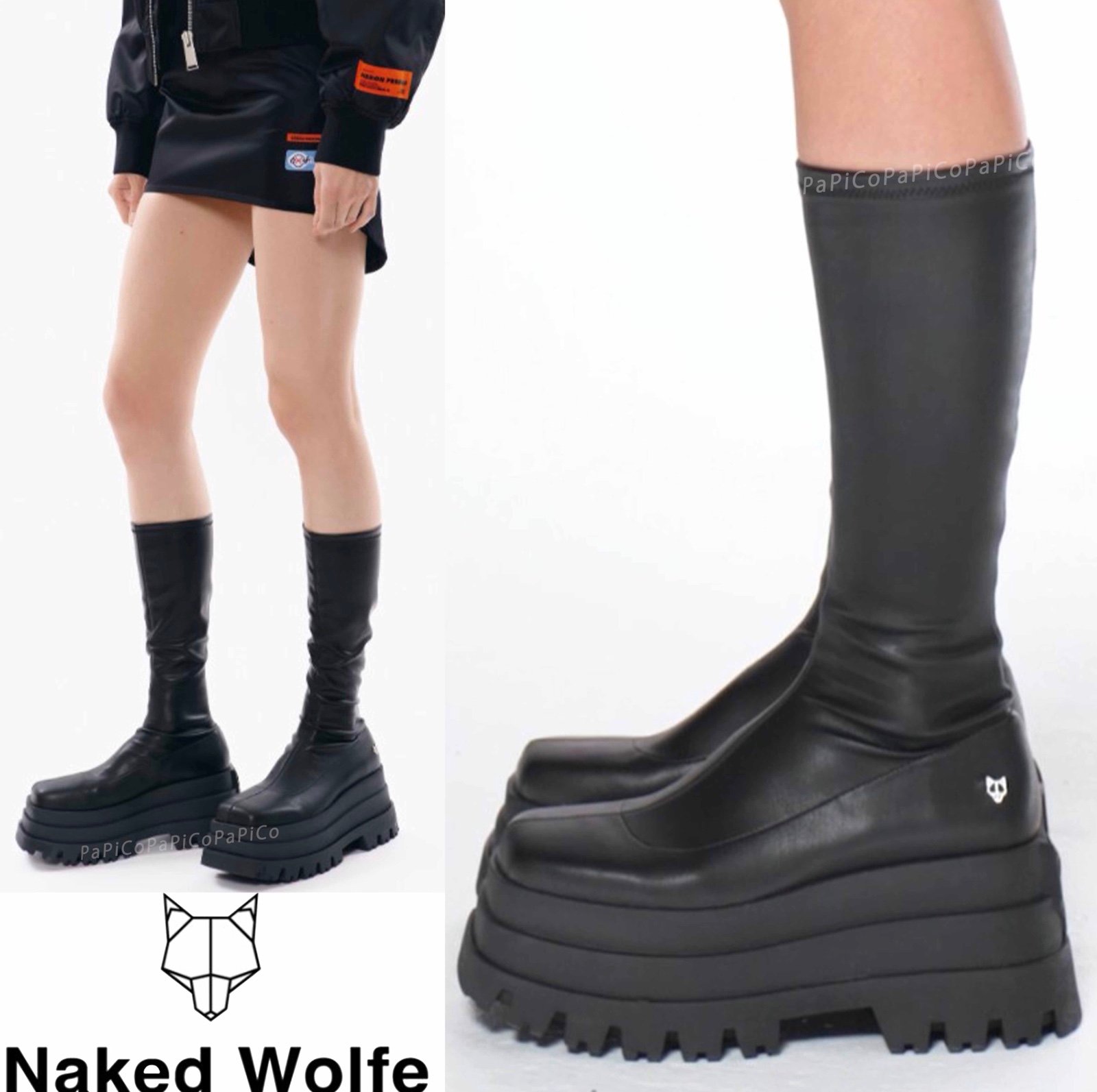 Naked Wolfe Sin Platform Boots