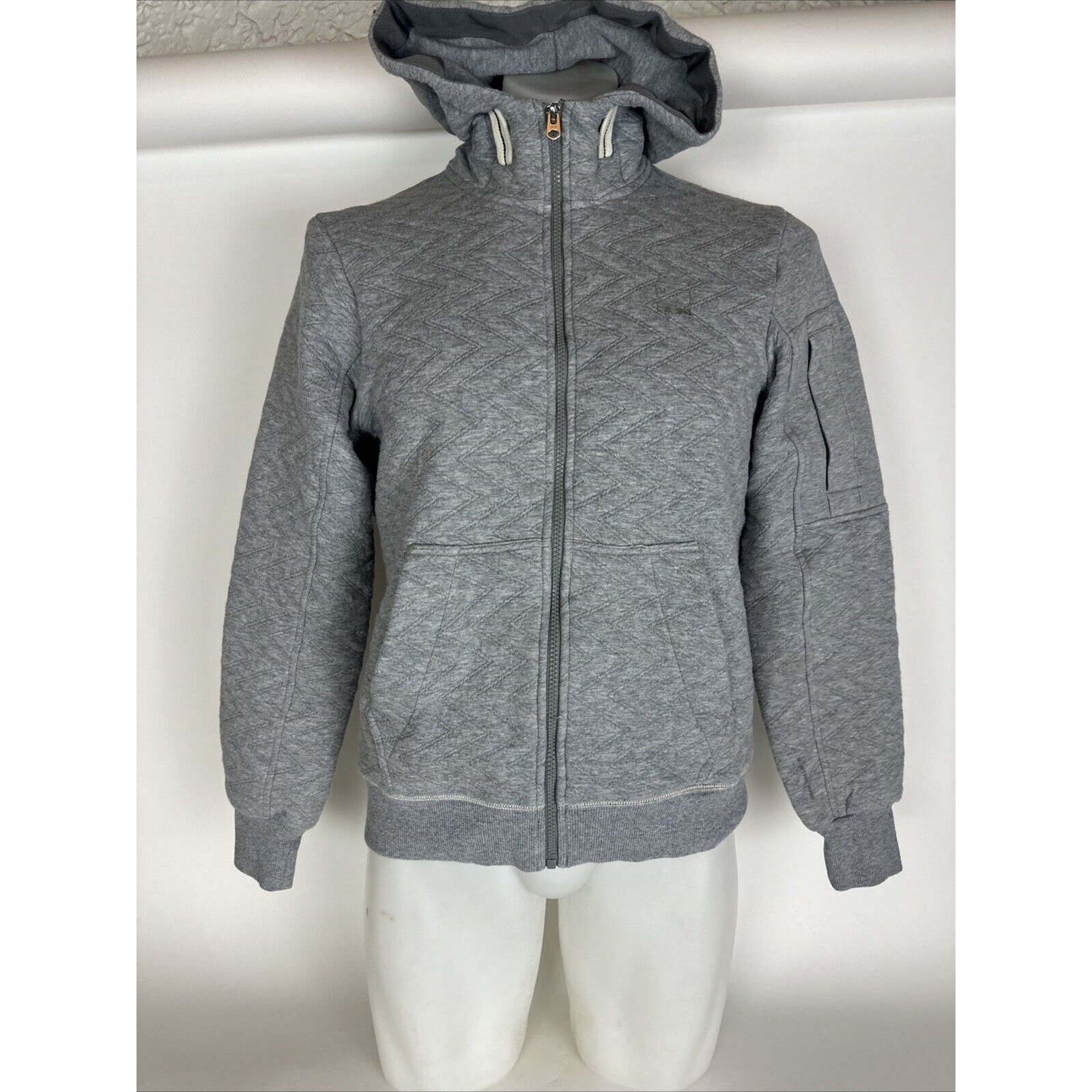G-STAR RAW BATT HOODED ZIP SWEATSHIRT MENS SIZE SMALL