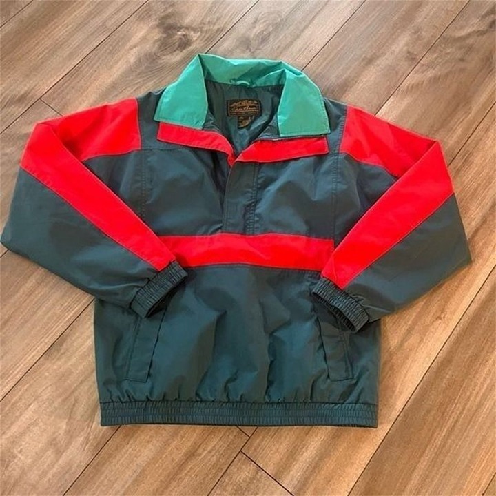 Vintage Vintage Eddie Bauer Blue Athletic Windbreaker Men Small