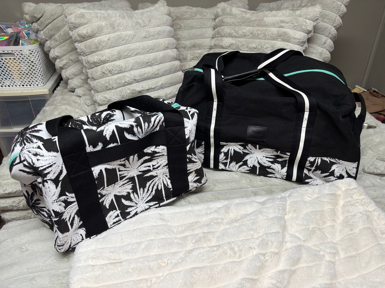 RARE 2 piece PINK luggage set