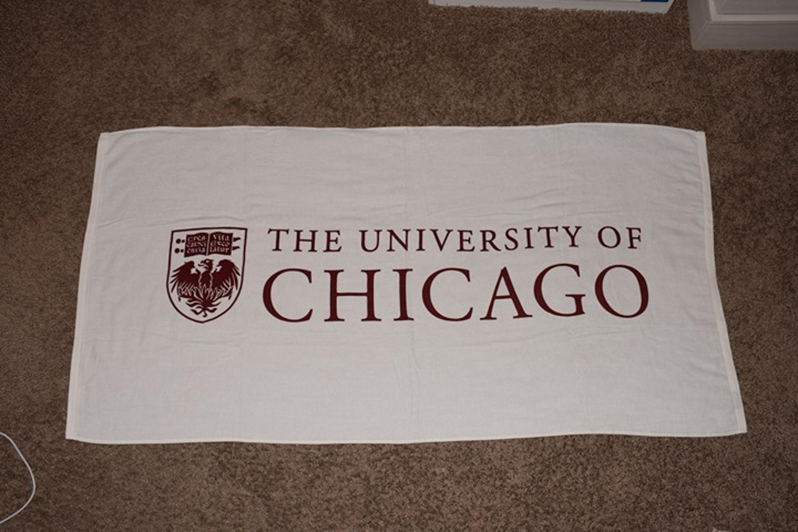 The University of Chicago beach towel