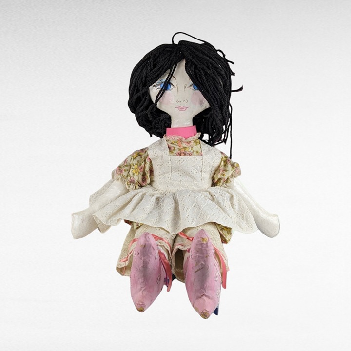 Large Handmade Paper Mache Doll (25 )