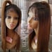 2 pcs bundle human blend lace wig