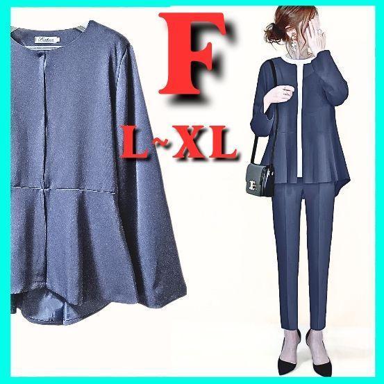 No-collar pants suit set L~XL Business suit Graduation ceremony Entrance ceremony