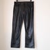 Mother Denim Insider Ankle Black Vegan Leather Pants Wax On Wax Off Size 31