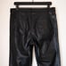 Mother Denim Insider Ankle Black Vegan Leather Pants Wax On Wax Off Size 31