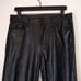 Mother Denim Insider Ankle Black Vegan Leather Pants Wax On Wax Off Size 31