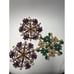Vintage 70's Woven Rattan Rafia Straw Trivets Set Of 3 Boho Kitchen