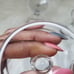 Hawkes Crystal Goblet Wine Glass Sterling Band Rimmed Signed Art Deco Set of 2