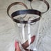 Hawkes Crystal Goblet Wine Glass Sterling Band Rimmed Signed Art Deco Set of 2
