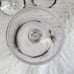 Hawkes Crystal Goblet Wine Glass Sterling Band Rimmed Signed Art Deco Set of 2