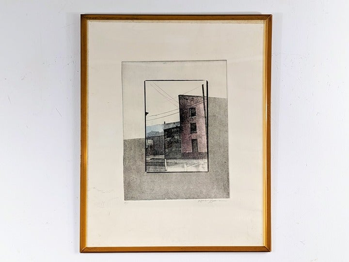 Karen Brown Black and White Fine Art Photograph of a Building Signed
