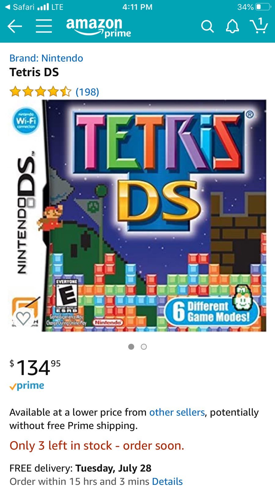 Nintendo DS Lite TETRIS