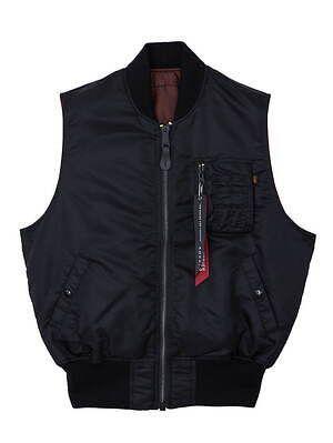 最新コレックション with New Brand Vest, MA-1 ALPHA Vintage Ameri Tag, S Size ジャケット・アウター
