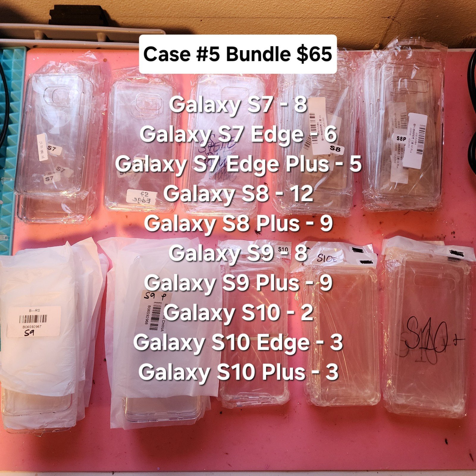 Clear Samsung Phone Case Bundle #5 for Decoden