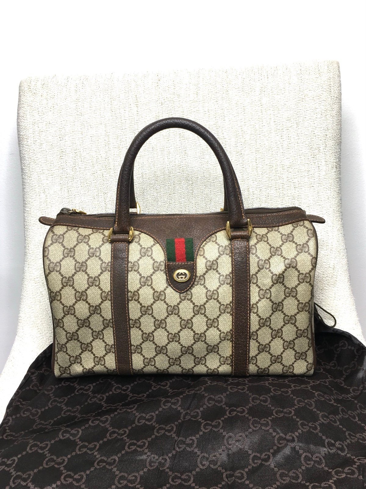 Authentic Gucci Boston satchel bag