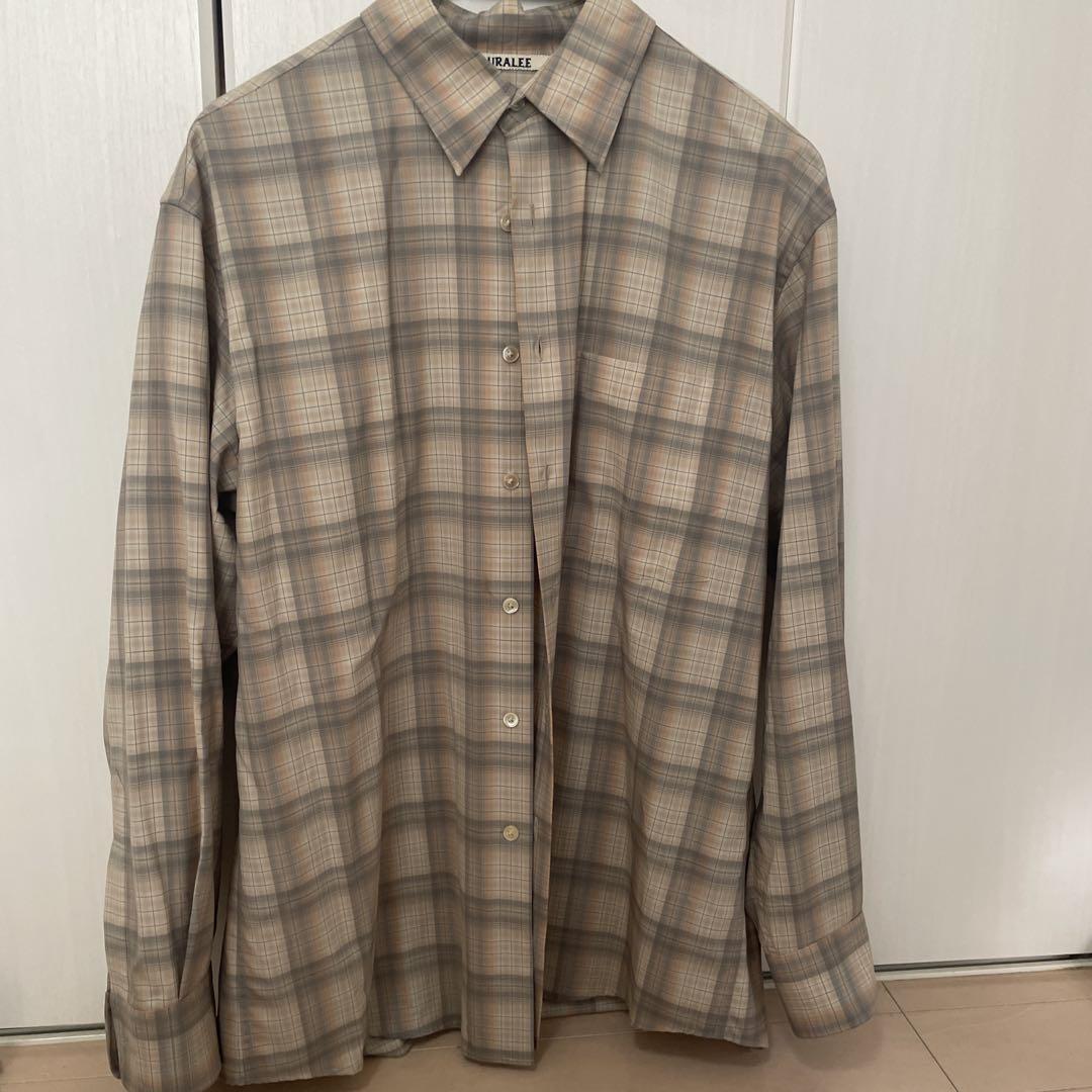 Excellent Condition - 22AW SUPER LIGHT WOOL CHECK SHIRTS