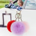 BetterJonny 50 Pcs Colorful Poms Keychains, 2.4inch Faux Fur Ball Multicolor Fl