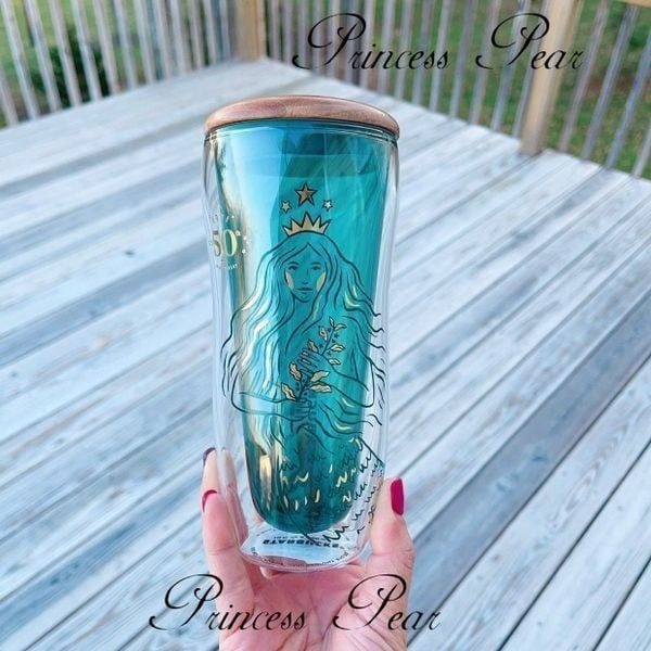 Rare! Starbucks 50th anniversary glass