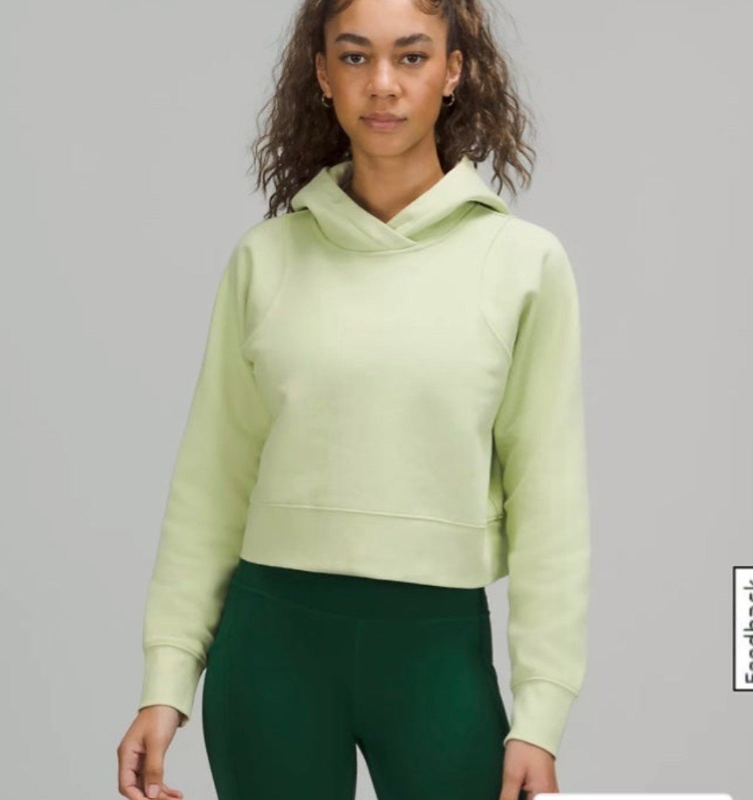Lululemon Loungeful Cropped Hoodie Sz 8