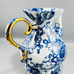 Russia Imperial Lomonosov Porcelain 22kt Gold Trim Singing Garden Tea Pot 9.5
