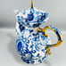 Russia Imperial Lomonosov Porcelain 22kt Gold Trim Singing Garden Tea Pot 9.5