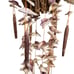 Vintage Handcrafted Seashell Driftwood Twig Birdhouse Wind Chime Coastal 36”￼
