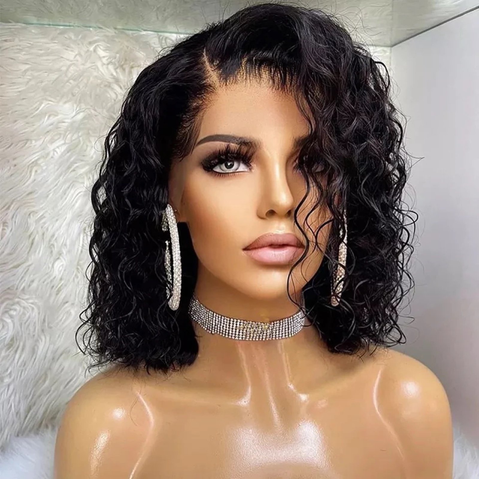 Water wave bob 100% human hair