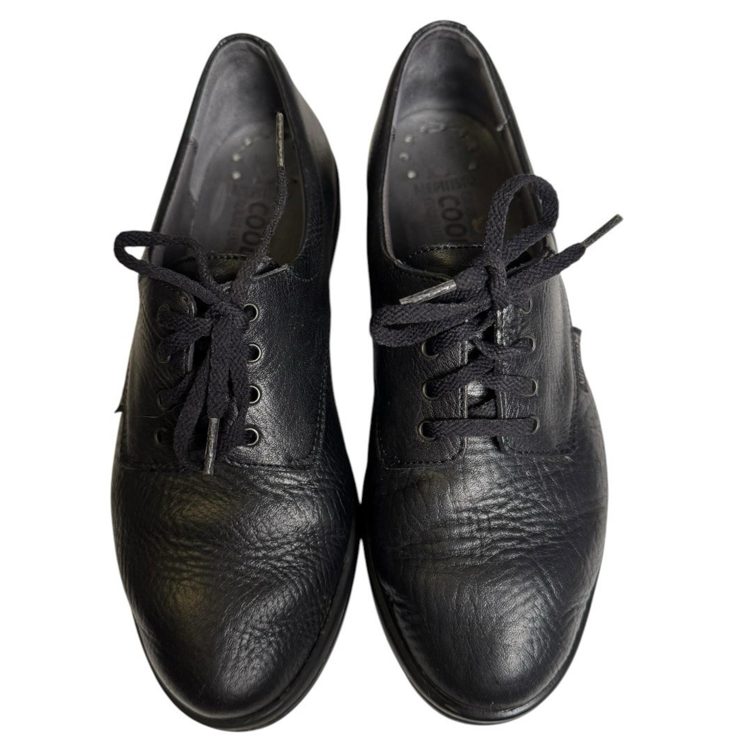 Mephisto Women's Size 7 Cool Air Oxford Black Leather Lace-Up Shoes Comfort SU