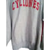 Rare Iowa State Cyclones Hoodie Men 2xl Grey Red Lining Heavy Reverse Weave Y2K