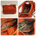 B. Makowsky Red leather Satchel Purse Bag