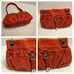 B. Makowsky Red leather Satchel Purse Bag